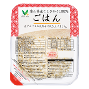 富山県産こしひかり１００％　ごはん