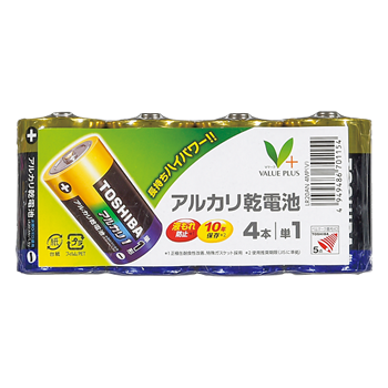 アルカリ乾電池単１　４本組