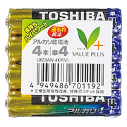 アルカリ乾電池単４　４本組