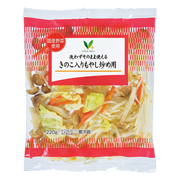 洗わずそのまま使える　きのこ入りもやし炒め用