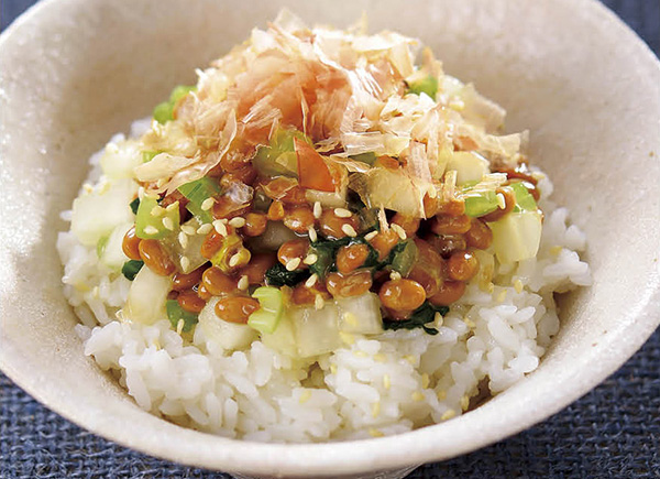 納豆野菜丼