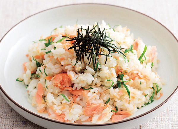 鮭と大葉の混ぜご飯