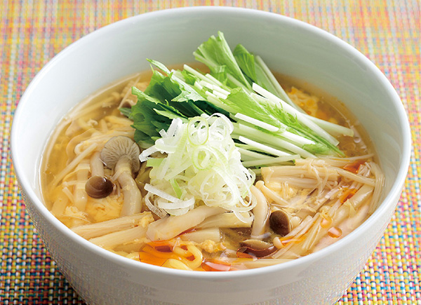 きのこの酸辛湯麺