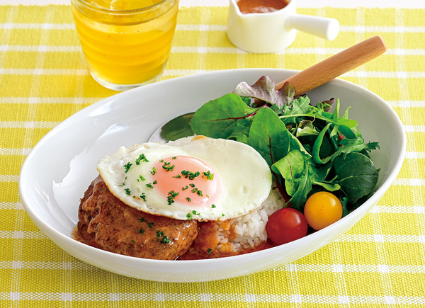 ボリューム満点　ロコモコ丼