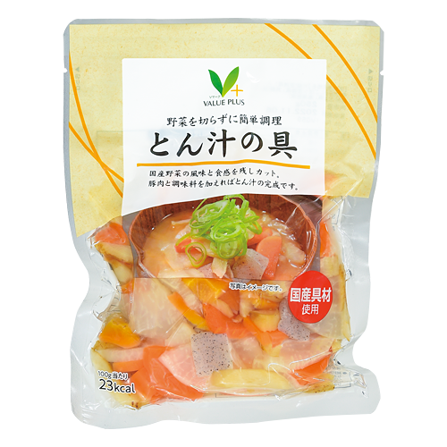 ぐるるんぱ様オーダー品　にんじんさんがあかいわけ　豚汁 豚汁｜商品情報｜株式会社にんべん