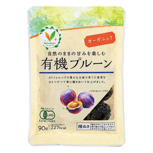 自然のままの甘みを楽しむ 有機プルーン｜Vマーク：信頼の生活ブランド