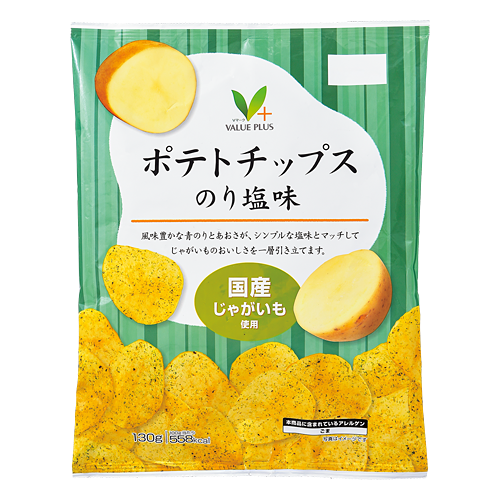 ポテトチップス のり塩味｜Vマーク：信頼の生活ブランド｜株式