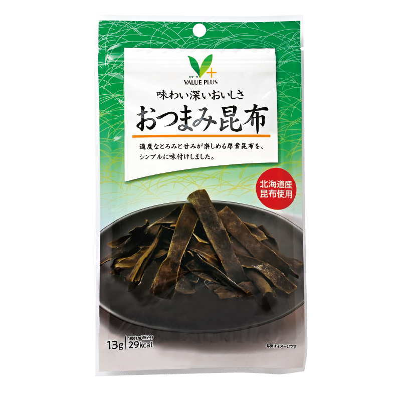 味わい深いおいしさ おつまみ昆布｜Vマーク：信頼の生活ブランド