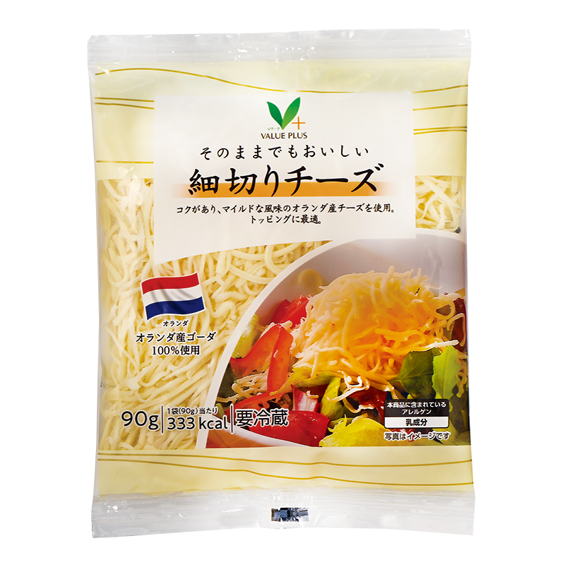 細切りチーズ｜Vマーク：信頼の生活ブランド｜株式会社八社会