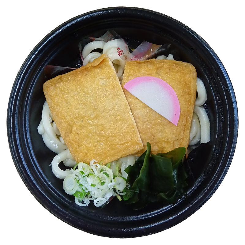 出汁香る！ジューシーお揚げのきつねうどん｜Vマーク：信頼の生活