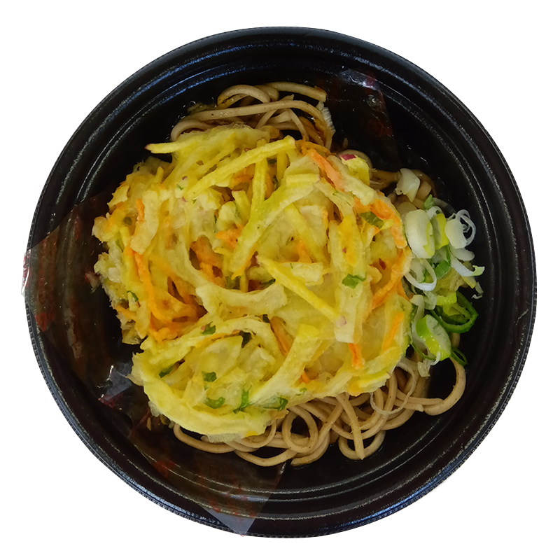 国産野菜を使ったかき揚げそば｜Vマーク：信頼の生活ブランド｜株式