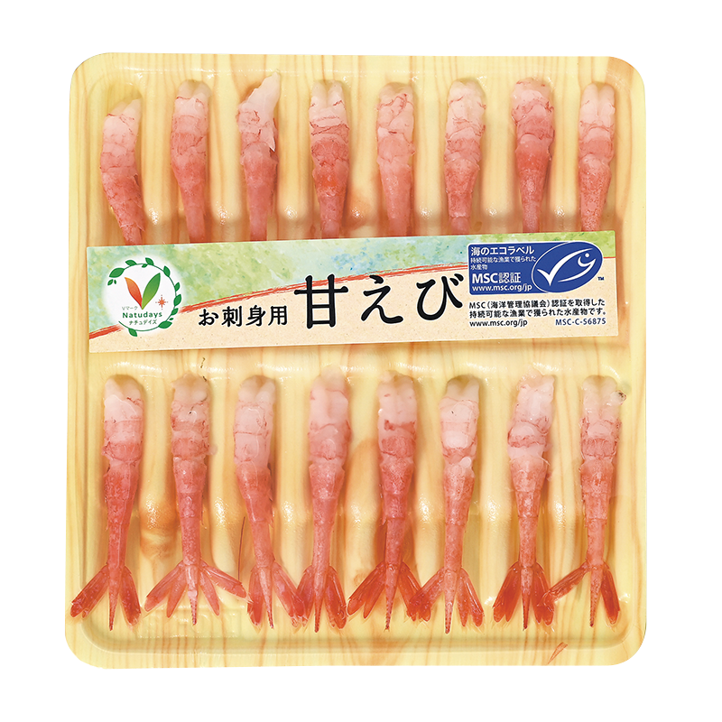 お握り お刺身用 甘えびパック｜Vマーク：信頼の生活ブランド｜株式会社八社会