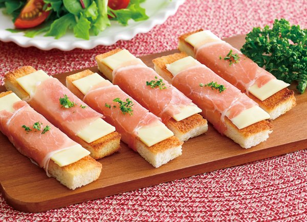 スティックパンの生ハム巻き｜Vマーク：信頼の生活ブランド｜株式会社